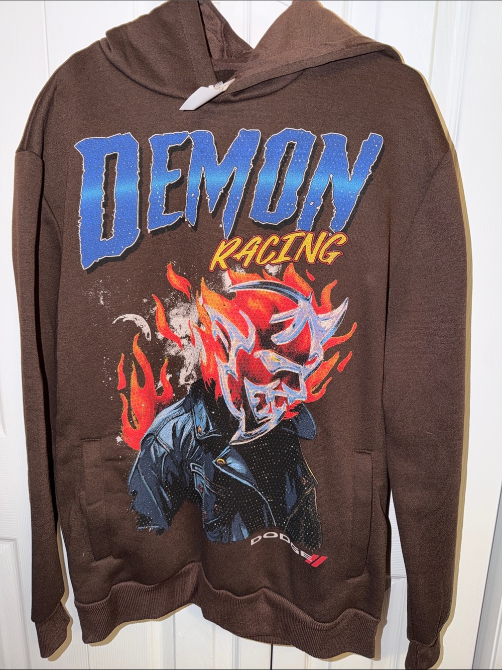 Demon Racing Graphic Hoodie - Brown by Dodge